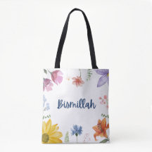 Bismillah Flower Tothbag