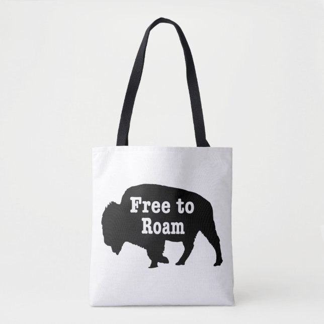 Bolso De Tela Bison Free To Roam (Anverso)