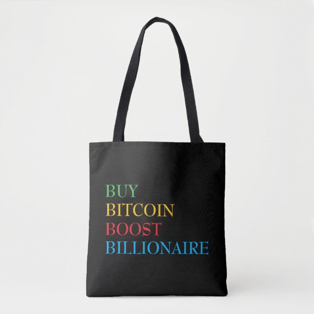 Bolso De Tela Bitcoin Cripto (Anverso)