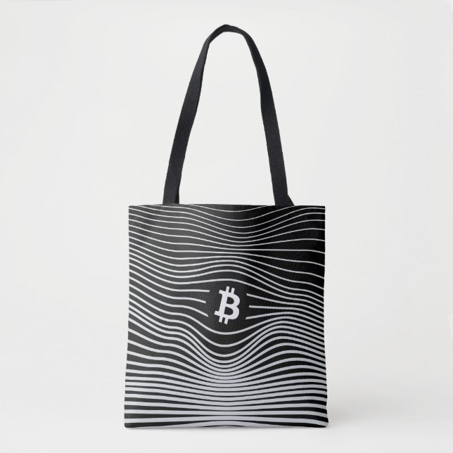 Bolso De Tela Bitcoin Force (Black)  (Anverso)