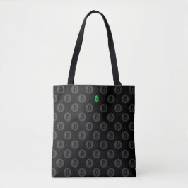 Bolso De Tela Bitcoin Logo (Green)