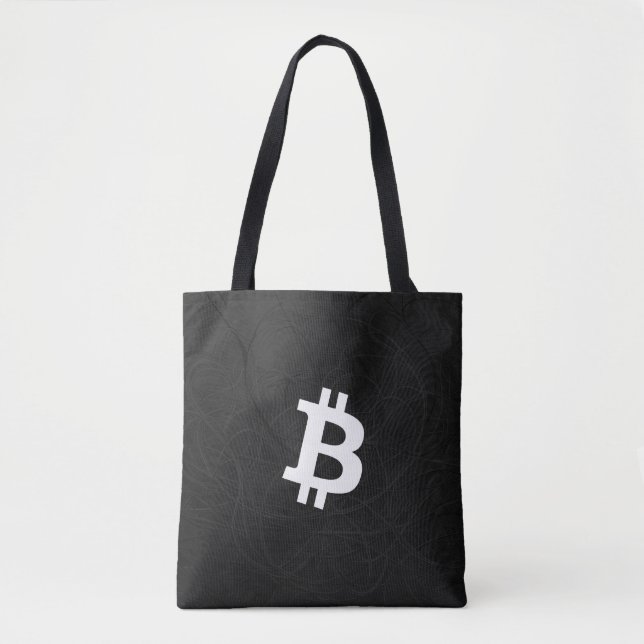 Bolso De Tela Bitcoin Neuron Black (Anverso)