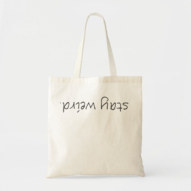 Bolso De Tela Bizar verblijf value draagtas schoudertas witzwart (Frente)