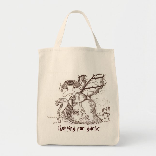 Bolso De Tela Bizcocho borracho oscuro del Faerie (Frente)