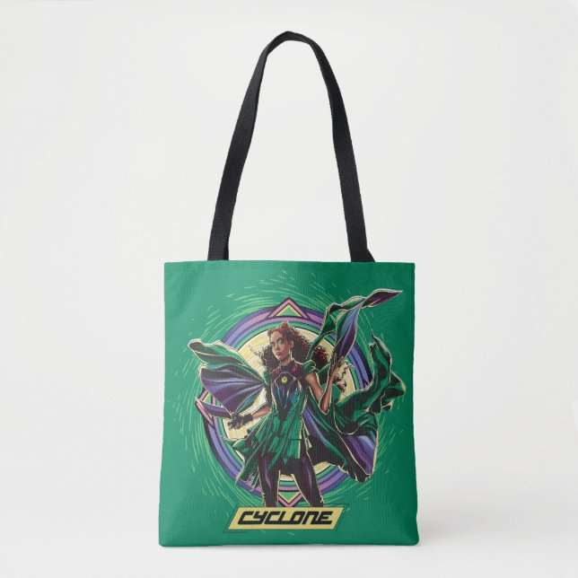 Bolso De Tela Black Adam | Cyclone Character Graphic (Anverso)