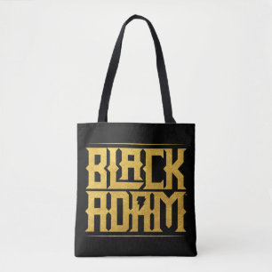 Bolso De Tela Black Adam Stacked Name Graphic