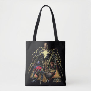 Bolso De Tela Black Adam Triangular Group Graphic
