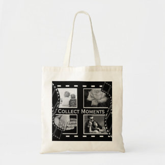 Bolso De Tela Black and White Film Reel Custom Photo