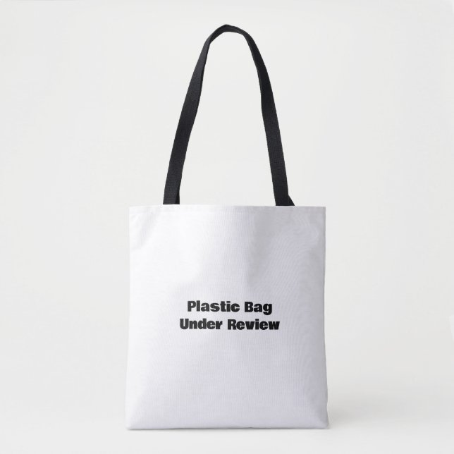 Bolso De Tela Black and White Humorous  funny quote typography  (Anverso)
