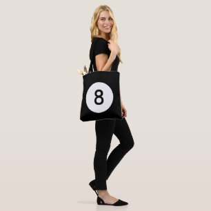 Bolso De Tela Black And White Ocho Ball