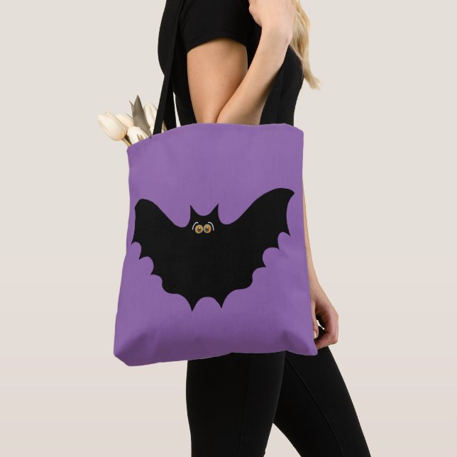 Bolso De Tela Black Bat de Halloween (Detalle)