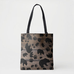 Bolso De Tela Black Bear Black Bear Papers
