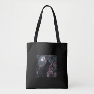 Bolso De Tela Black Cat's Watch_ Sakura y Crimson Moon