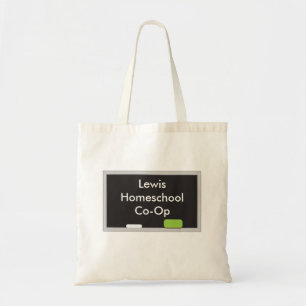 Bolso De Tela Black Chalkboard Homeschool Co Op