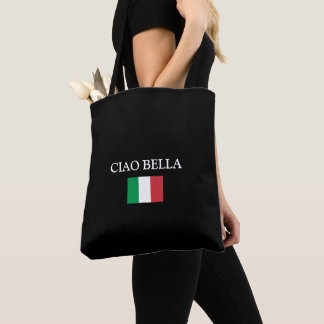 Bolso De Tela Black CIAO BELLA ITALY FLAG