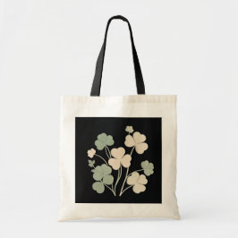 Bolso De Tela "Black Flower Jumbo Tote Bag -Ai diseño