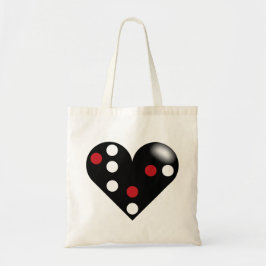 Bolso De Tela Black Heart Domino