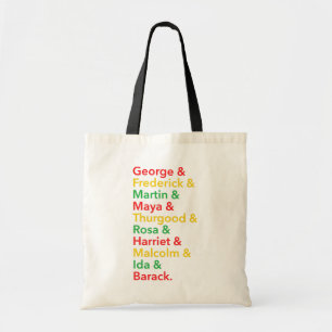 Bolso De Tela Black History Month Heroes Name Stack
