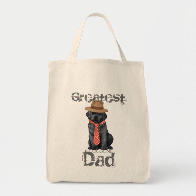 Bolso De Tela Black Lab Dad (Frente)