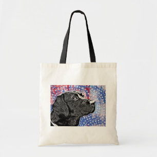Bolso De Tela Black Lab Tote Bag Labrador perro recuperador