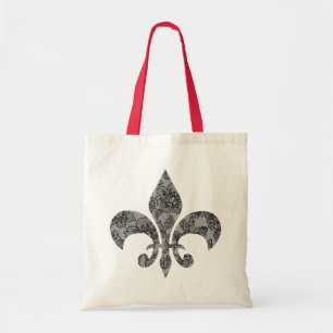 Bolso De Tela Black Lace 1 Fleur De Lis