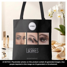 Black Lashes Studio Collage de Fotos Logo Elegante