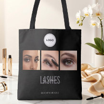 Black Lashes Studio Collage de Fotos Logo Elegante