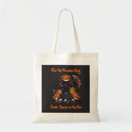 Bolso De Tela 🖤 Black Pumpkin King Halloween Tote 🎃