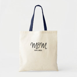 Bolso De Tela Black Script Established Mom Tote Bag