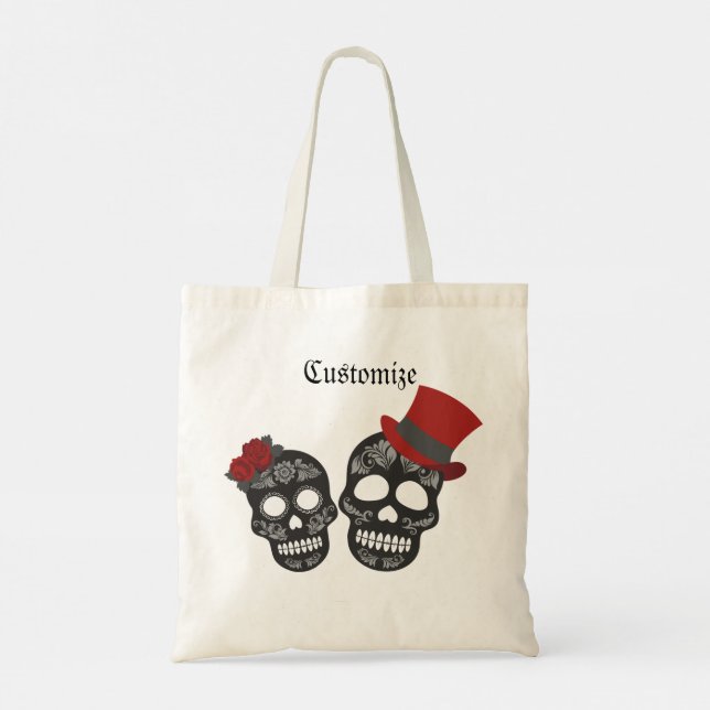 Bolso De Tela Black Skull Duo Thunder_Cove (Reverso)