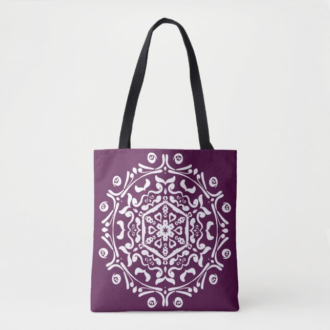 Bolso De Tela Blackberry Mandala (Anverso)