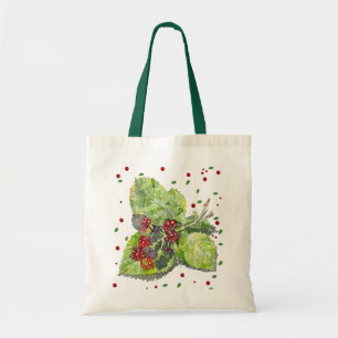Bolso De Tela  BlackBerry verde y rojo 