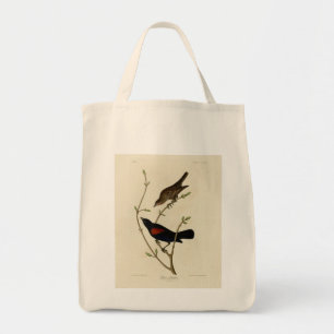 Bolso De Tela Blackbird de ala roja - Los pájaros de América de