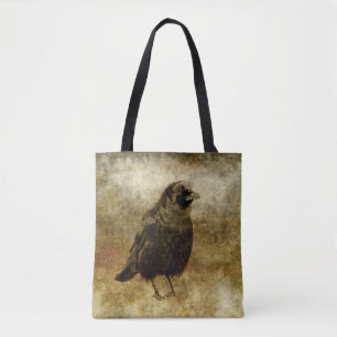 Bolso De Tela Blackbird estilo de cosecha