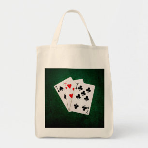 Bolso De Tela Blackjack 21 - Siete, Siete, Siete