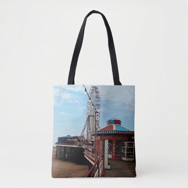 Bolso De Tela Blackpool Pier (Anverso)