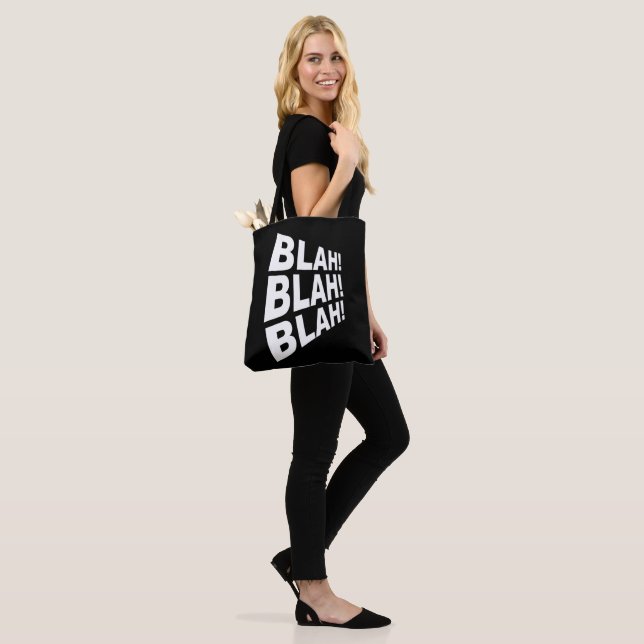Bolso De Tela Blah Blah Blah (Puesto)