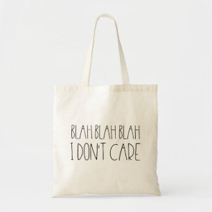 Bolso De Tela Blah blah blah, no me importa el sarcasmo