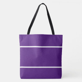 Bolso De Tela Blancas Rayas Delgadas Deportivas Modernas Sobre M