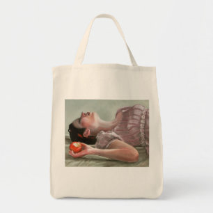 Bolso De Tela Blanco como la nieve