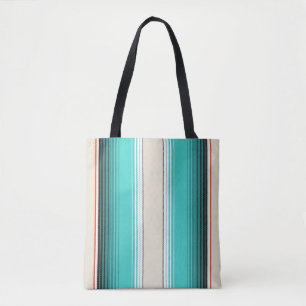 Bolso De Tela Blanco navajo, Naranja turquesa, fundición mexican