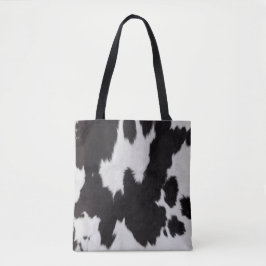 Bolso De Tela blanco negro