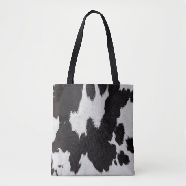Bolso De Tela blanco negro (Anverso)