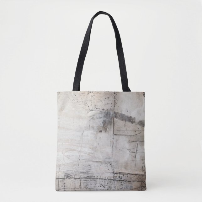 Bolso De Tela Blanco negro y bronce (Anverso)