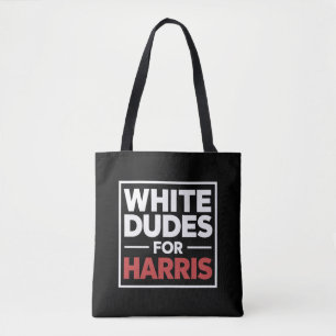 Bolso De Tela Blancos a favor de Kamala-Harris para la Presidenc