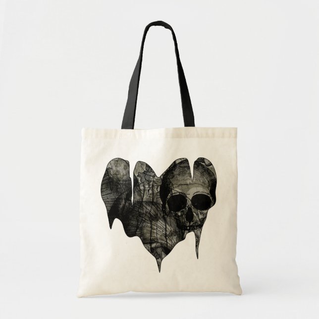 Bolso De Tela Bleak Heart Gothic Valentine (Frente)