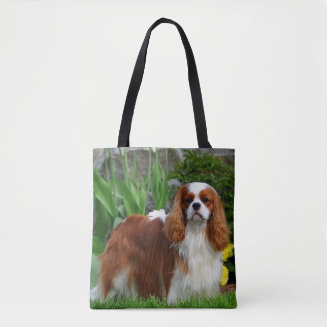 Bolso De Tela Blenheim Cavalier King Charles Spaniel Perro Cacho (Anverso)