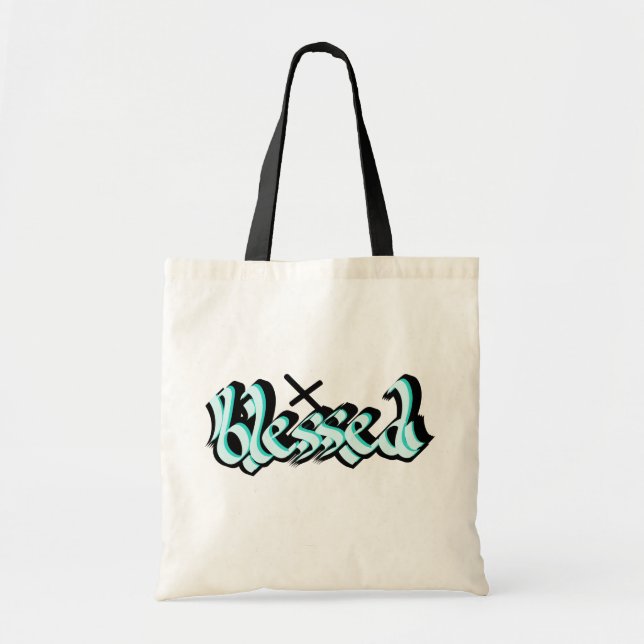 Bolso De Tela Blessed Urban Street Art (Frente)