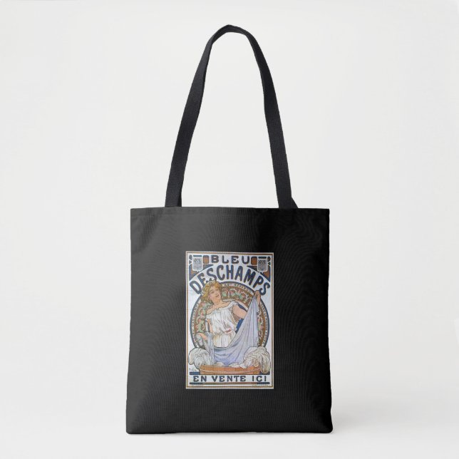 BOLSO DE TELA "BLEU DESCHAMPS" ALPHONSE MUCHA (Anverso)