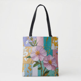 Bolso De Tela Bloc de notas con iluminación floral